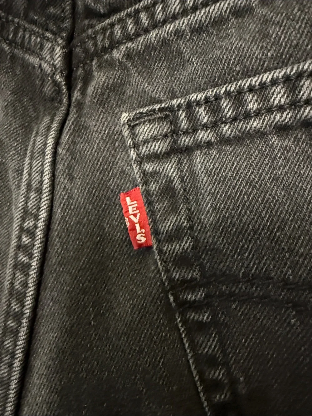 Levi's Premium Balloon Leg Jeans 25 Black Rose Cropped High Rise $98